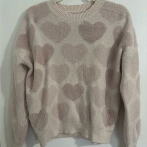 Pink Hearts Valentines Day Sweater